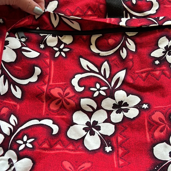 Island Aloha Wear backpack - RED and WHITE - Picture 4 of 9
